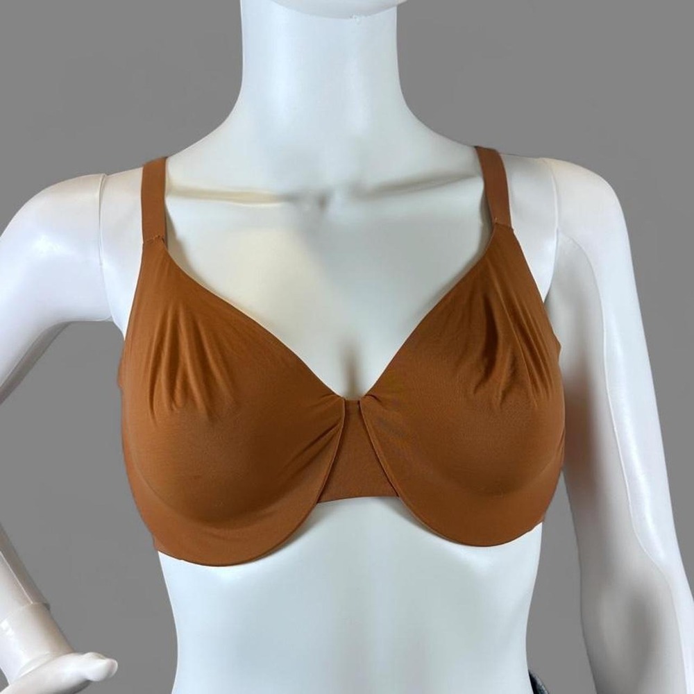 SKIMS Fits Everybody Underwire Bra 36C Cocoa‎ Brown Minimalist Quiet Luxury